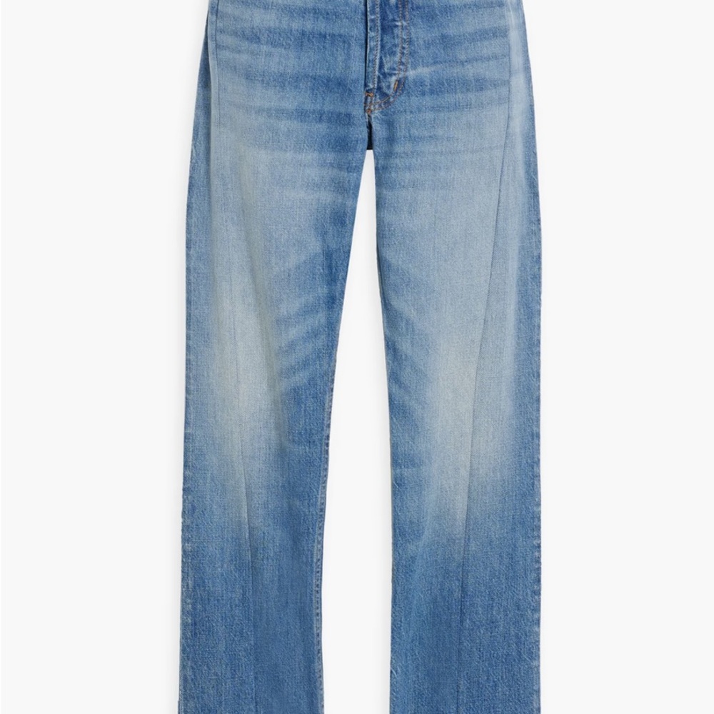 EB Denim OG Replica frayed high-rise straight-leg jeans Sz 25